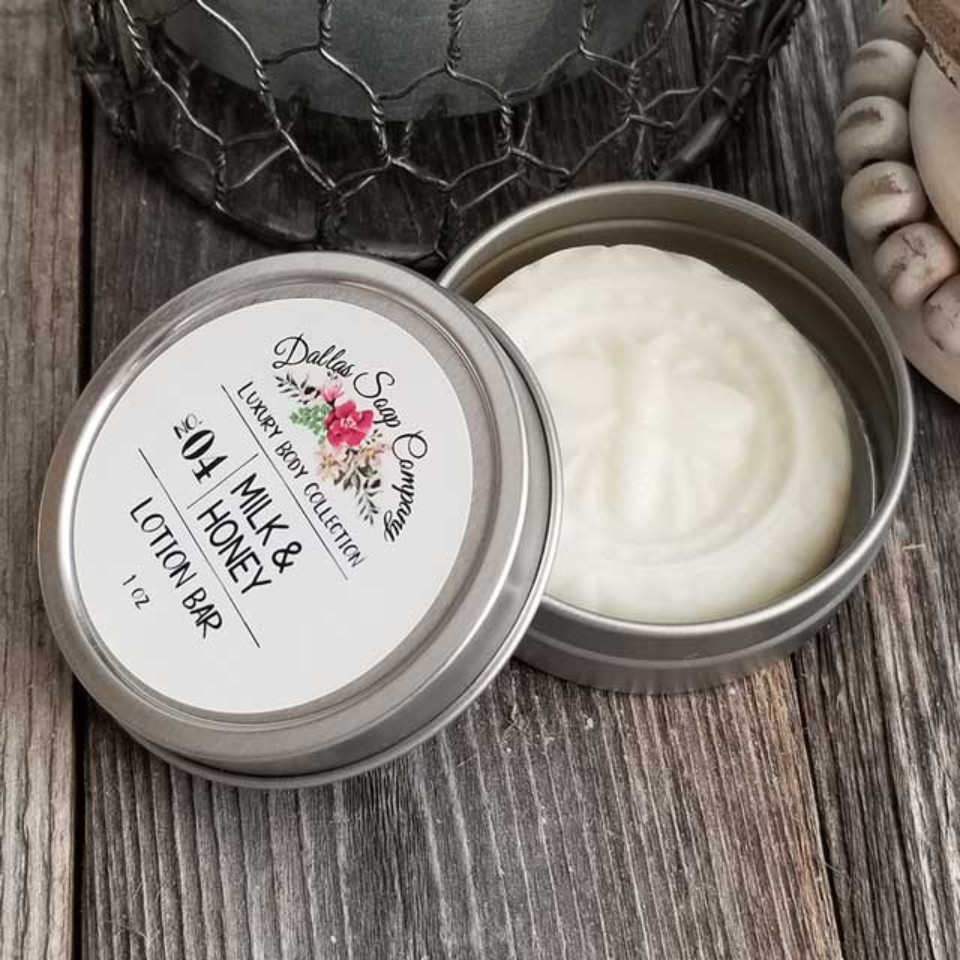 Dallas Soap Company Milk & Honey Lotion Bar