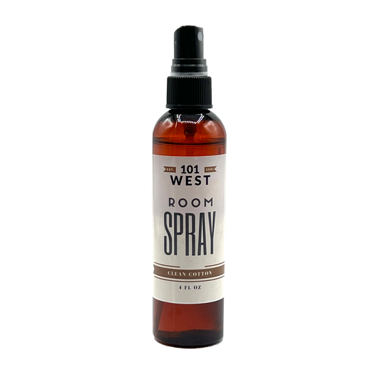 room spray; clean cotton scent; centrally placed on a transparent background