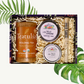 Teatulia Oolong Tea, with Hello Sunshine candle, Milk and Honey lotion bar, and bath salt; showcased in one of exit 8480's boxes